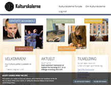 Tablet Screenshot of kulturskolerne.dk